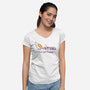 Get Happy-Womens-V-Neck-Tee-kg07
