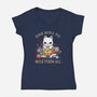 One Roll To Rule-Womens-V-Neck-Tee-Vallina84