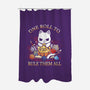 One Roll To Rule-None-Polyester-Shower Curtain-Vallina84