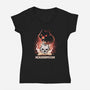 Nekonomicon-Womens-V-Neck-Tee-Vallina84
