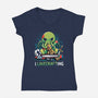 I Love Crafting-Womens-V-Neck-Tee-Vallina84