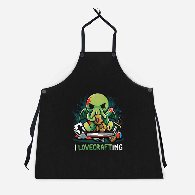 I Love Crafting-Unisex-Kitchen-Apron-Vallina84