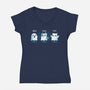Boo Moo Hoo-Womens-V-Neck-Tee-Vallina84
