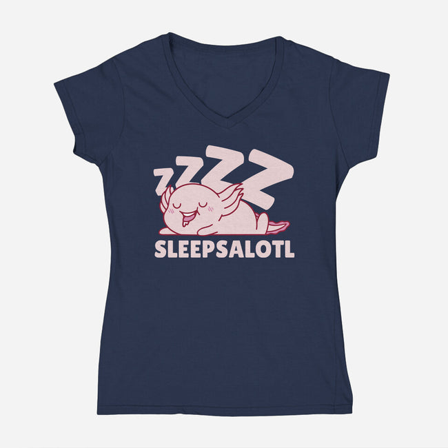 Sleepsalotl-Womens-V-Neck-Tee-brunopires