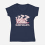 Sleepsalotl-Womens-V-Neck-Tee-brunopires