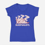 Sleepsalotl-Womens-V-Neck-Tee-brunopires