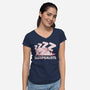 Sleepsalotl-Womens-V-Neck-Tee-brunopires