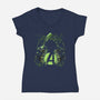 Doom Is Coming-Womens-V-Neck-Tee-fanfabio