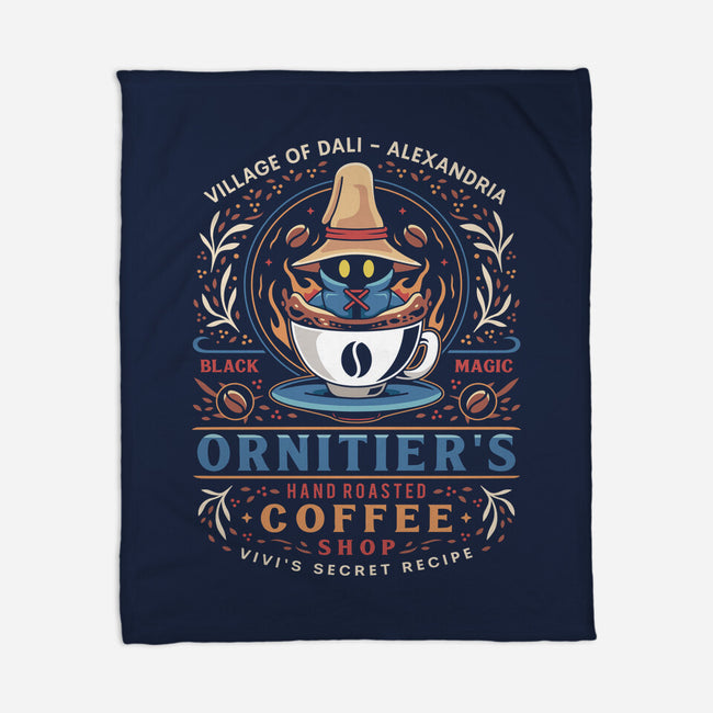 Ornitier Coffee Vintage-None-Fleece-Blanket-LAGELANTEE