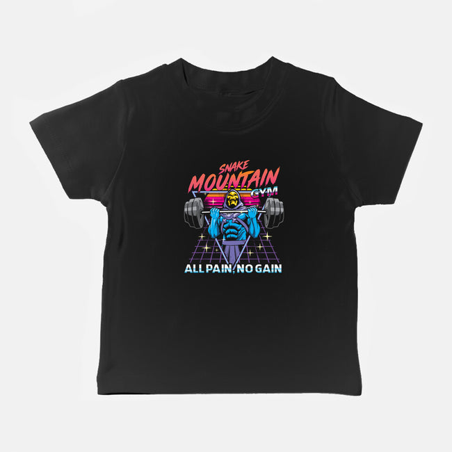 All pain No Gain-Baby-Basic-Tee-arace