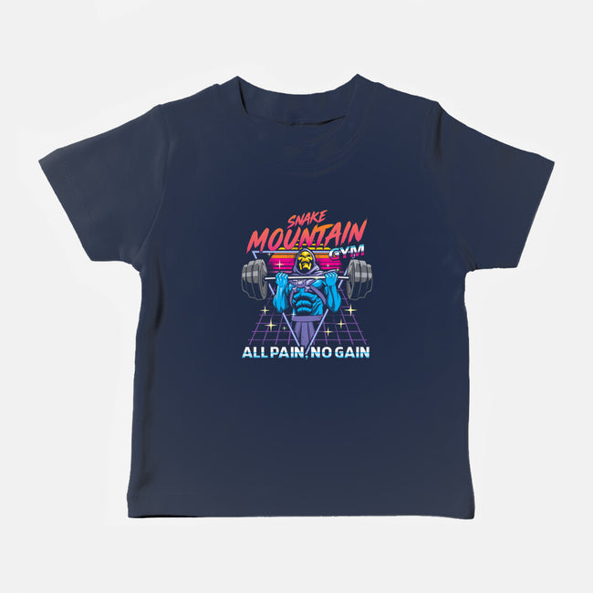 All pain No Gain-Baby-Basic-Tee-arace