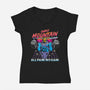 All pain No Gain-Womens-V-Neck-Tee-arace