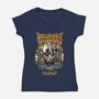 Fallen Humanity Tour-Womens-V-Neck-Tee-P1yu5h