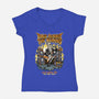 Fallen Humanity Tour-Womens-V-Neck-Tee-P1yu5h