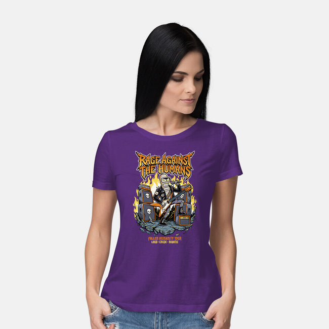 Fallen Humanity Tour-Womens-Basic-Tee-P1yu5h
