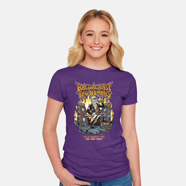Fallen Humanity Tour-Womens-Fitted-Tee-P1yu5h