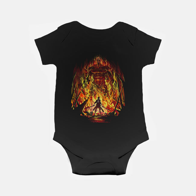 Fire And Titans-Baby-Basic-Onesie-zascanauta