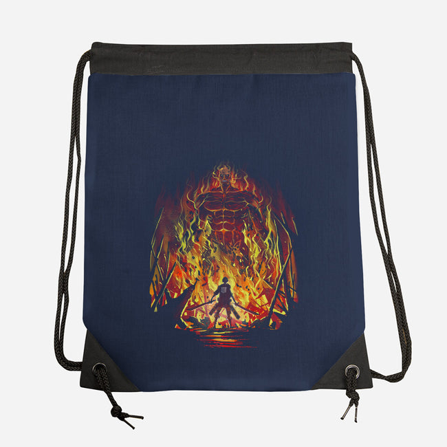 Fire And Titans-None-Drawstring-Bag-zascanauta