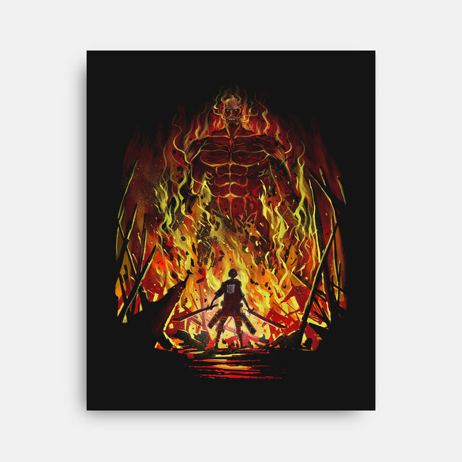 Fire And Titans-None-Stretched-Canvas-zascanauta