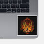 Fire And Titans-None-Glossy-Sticker-zascanauta