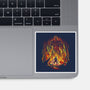 Fire And Titans-None-Glossy-Sticker-zascanauta