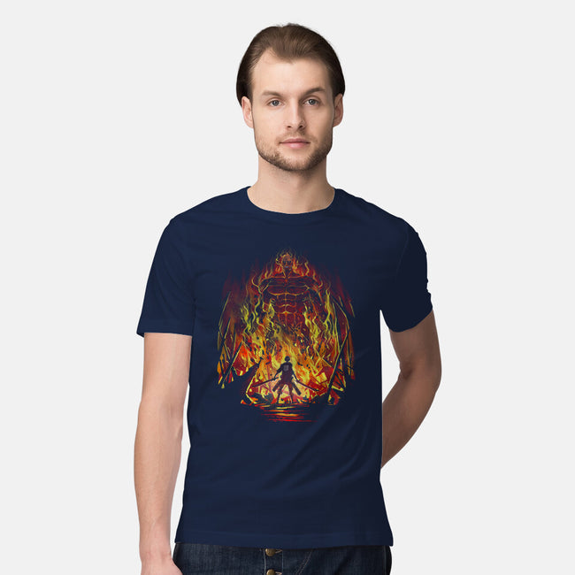 Fire And Titans-Mens-Premium-Tee-zascanauta