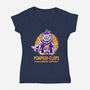 Halloween Odyssey-Womens-V-Neck-Tee-palmstreet