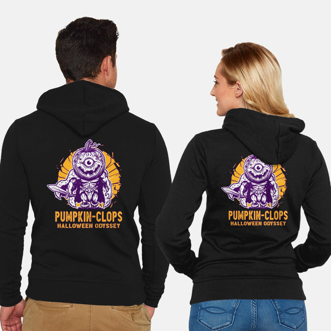 Halloween Odyssey-Unisex-Zip-Up-Sweatshirt-palmstreet