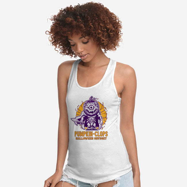 Halloween Odyssey-Womens-Racerback-Tank-palmstreet