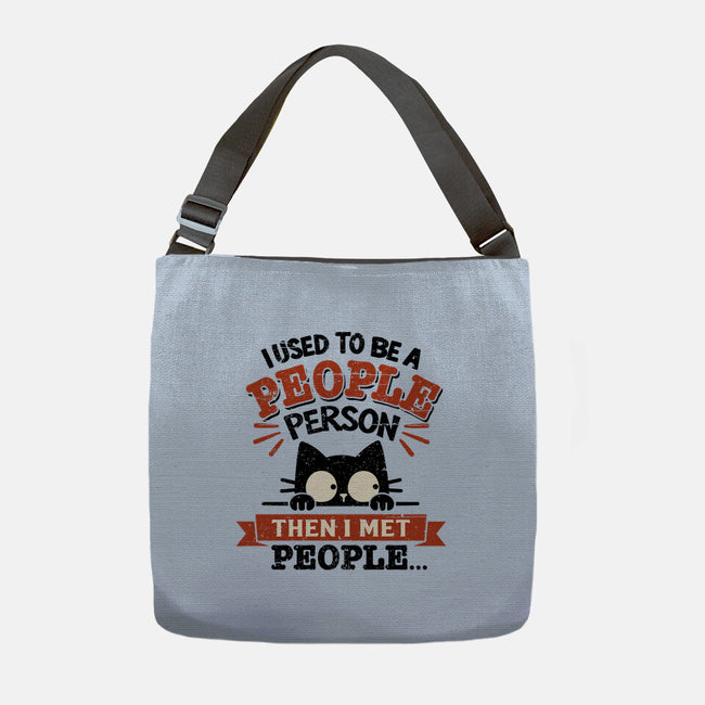 Used To Be A People Person-None-Adjustable Tote-Bag-BridgeWalker