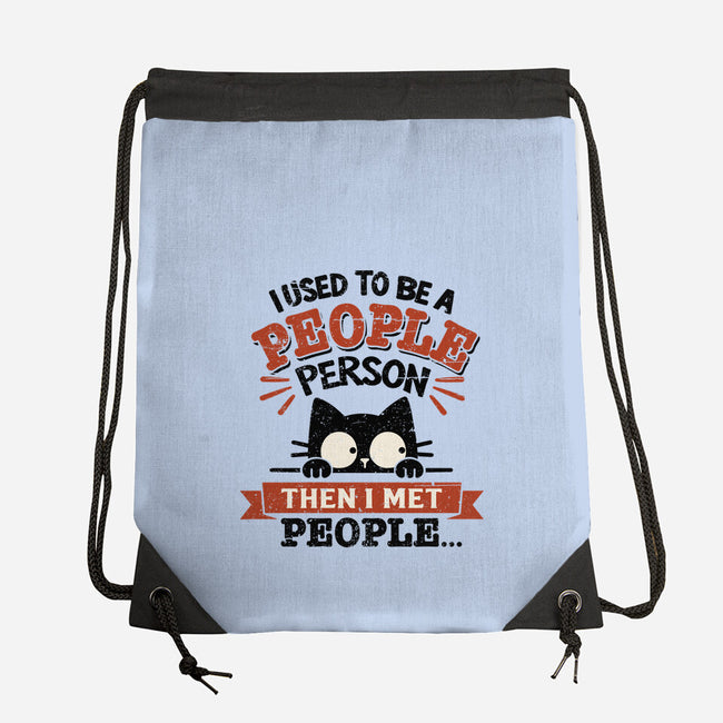 Used To Be A People Person-None-Drawstring-Bag-BridgeWalker