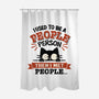 Used To Be A People Person-None-Polyester-Shower Curtain-BridgeWalker