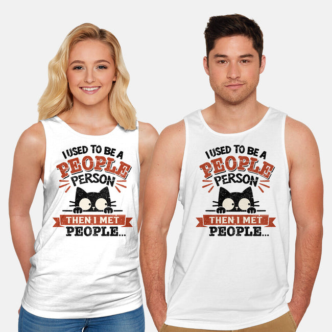 Used To Be A People Person-Unisex-Basic-Tank-BridgeWalker