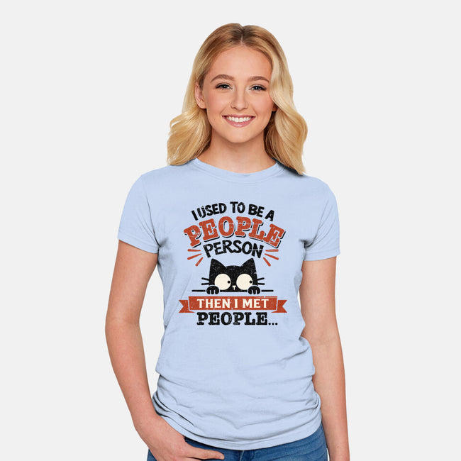 Used To Be A People Person-Womens-Fitted-Tee-BridgeWalker