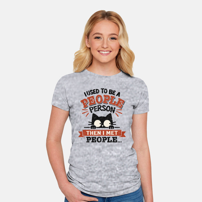 Used To Be A People Person-Womens-Fitted-Tee-BridgeWalker