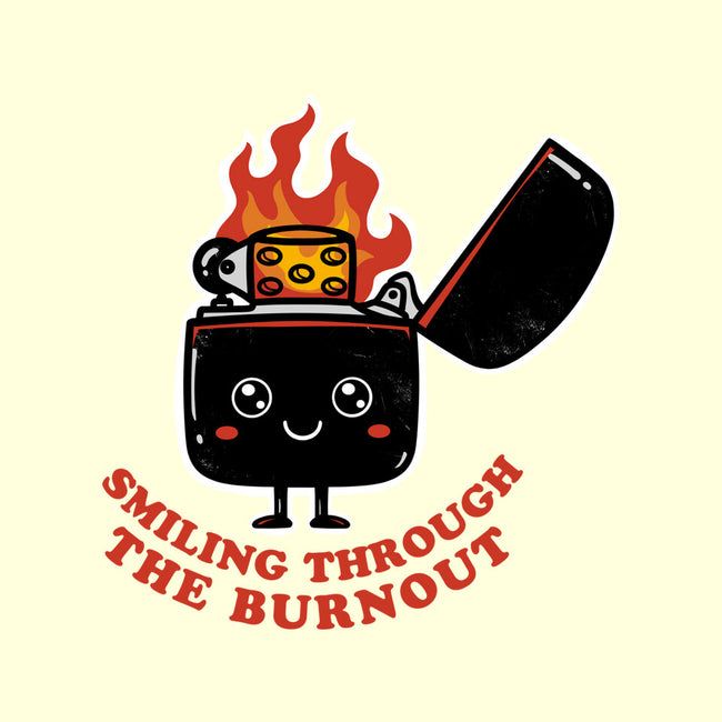 Smiling Through The Burnout-None-Adjustable Tote-Bag-bykai