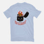 Smiling Through The Burnout-Womens-Fitted-Tee-bykai