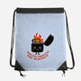 Smiling Through The Burnout-None-Drawstring-Bag-bykai