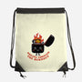 Smiling Through The Burnout-None-Drawstring-Bag-bykai