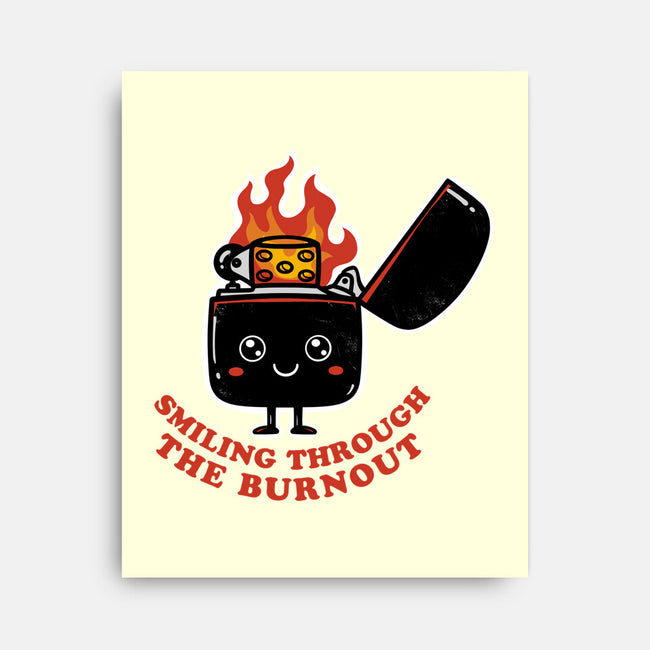 Smiling Through The Burnout-None-Stretched-Canvas-bykai