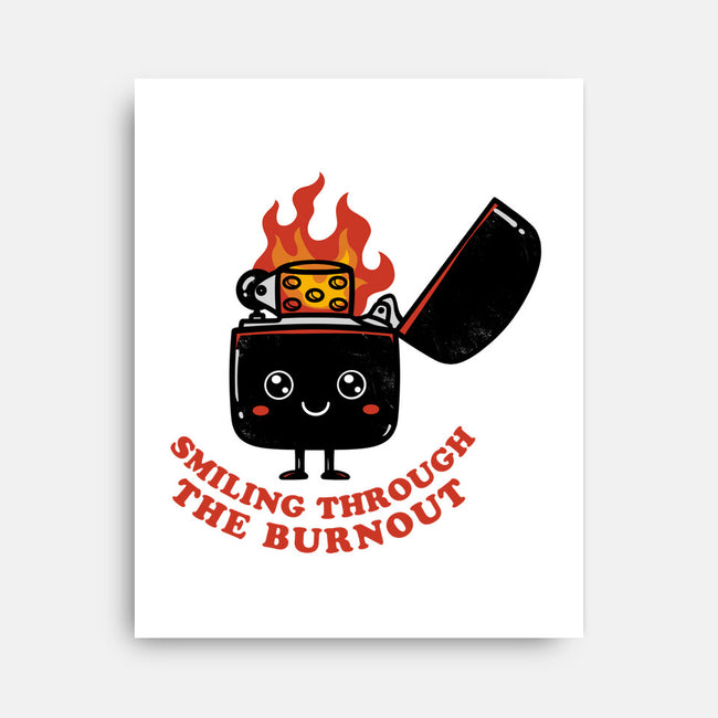 Smiling Through The Burnout-None-Stretched-Canvas-bykai