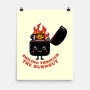 Smiling Through The Burnout-None-Matte-Poster-bykai