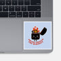 Smiling Through The Burnout-None-Glossy-Sticker-bykai