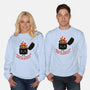 Smiling Through The Burnout-Unisex-Crew Neck-Sweatshirt-bykai