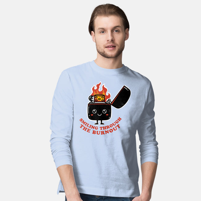 Smiling Through The Burnout-Mens-Long Sleeved-Tee-bykai