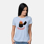 Smiling Through The Burnout-Womens-Basic-Tee-bykai