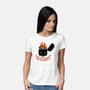 Smiling Through The Burnout-Womens-Basic-Tee-bykai