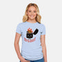 Smiling Through The Burnout-Womens-Fitted-Tee-bykai