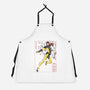 Dark Knight Sumi-E-Unisex-Kitchen-Apron-Astrobot Invention