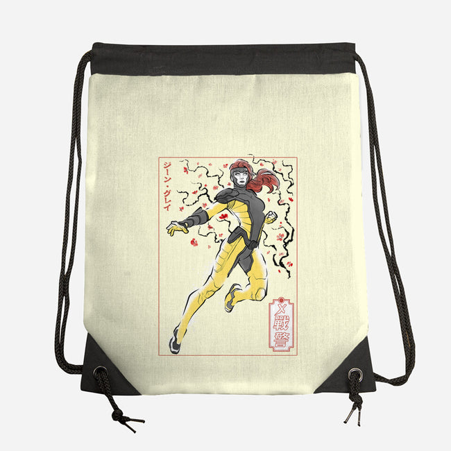 Dark Knight Sumi-E-None-Drawstring-Bag-Astrobot Invention